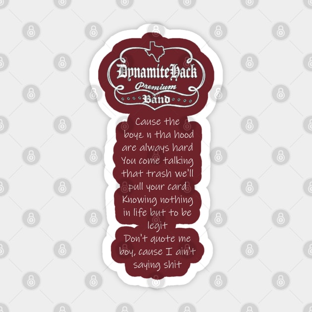 Dynamite hack boyz in the hood lyrics cheap